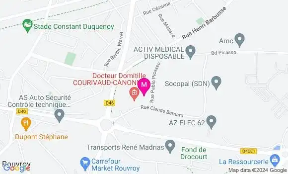 Localisation Dr Charles Lescut