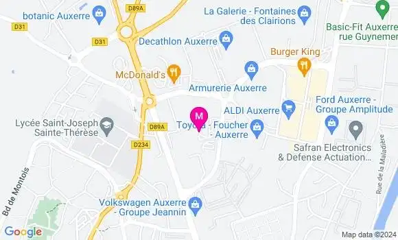 Localisation Dr Antony Amaral