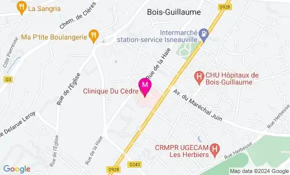Localisation Dr Mathilde Ramier