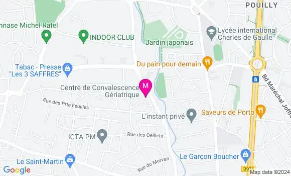 Localisation Dr Benoit Taillardat