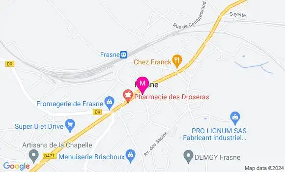 Localisation Dr Mathilde Greusard