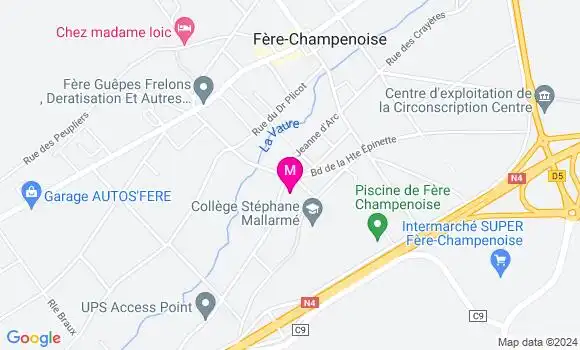 Localisation Dr Eugénie Gaillot