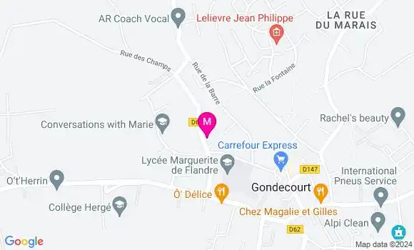 Localisation Dr Fanny Masschelein