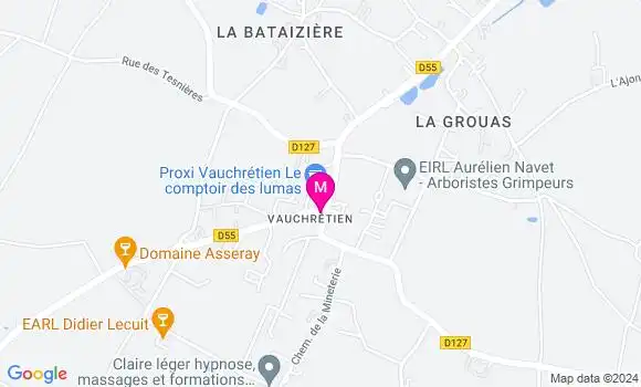 Localisation Dr Charlotte Gascoin