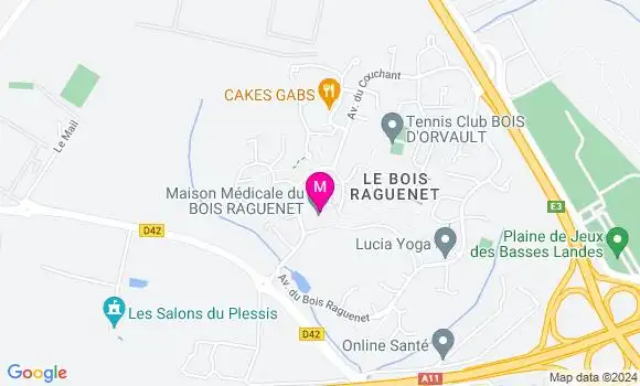 Localisation Dr Céline Tuffereau Catroux