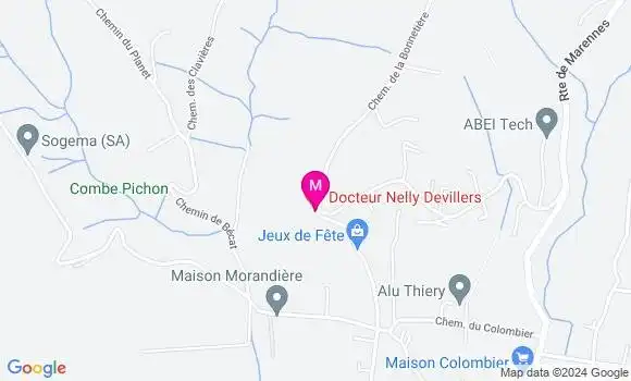Localisation Dr Nelly Devillers