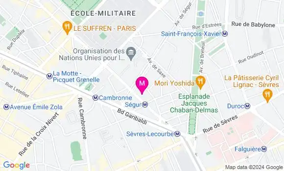 Localisation Dr Joélle Le Deschault de Monredon