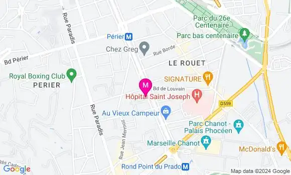 Localisation Dr Sibylle Galietti Mathieu