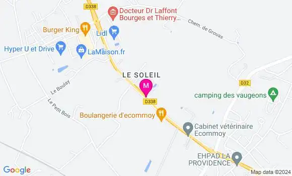 Localisation Dr Delphine Bruneau