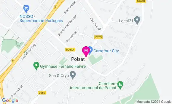 Localisation Dr Vanessa Bruyere