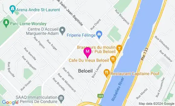Localisation Dr Hubert Poirout