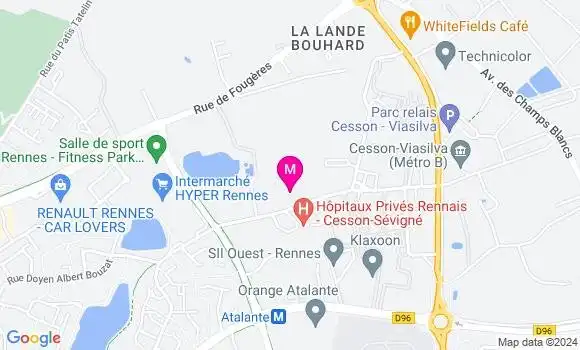 Localisation Dr Anne Sophie Moreau