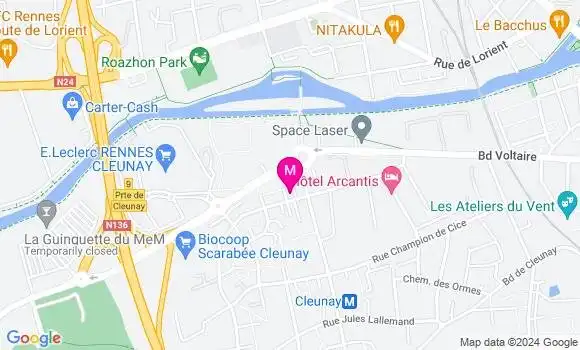 Localisation Dr Robin Watrelot