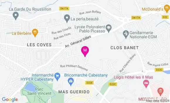 Localisation Dr Mederic Michel