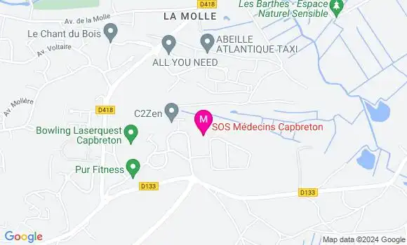 Localisation Dr Lionel Labadens