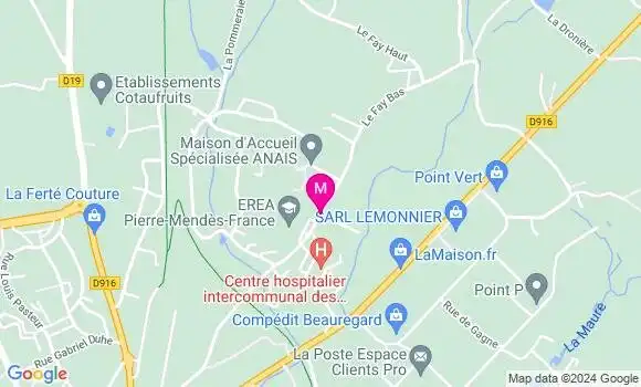 Localisation Dr Christian Pages