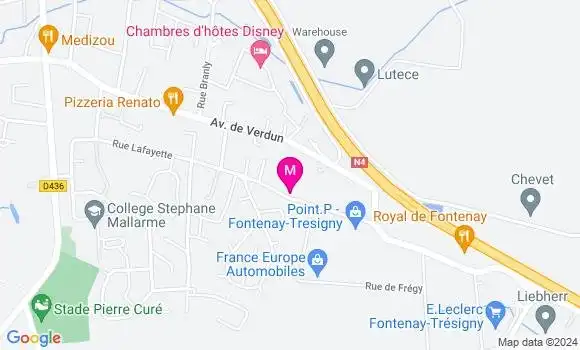 Localisation Dr Anaïs Rochard
