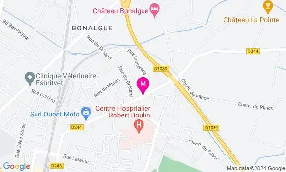 Localisation Dr Sonia Boukhelifa Belaid