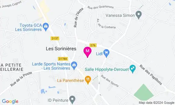 Localisation Dr Anita Meireles
