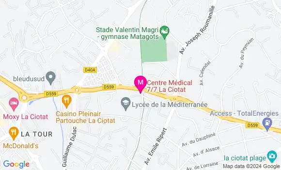 Localisation Dr Alexis Seban