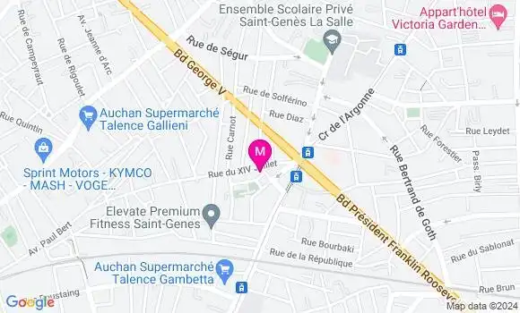 Localisation Dr Laville Jerome