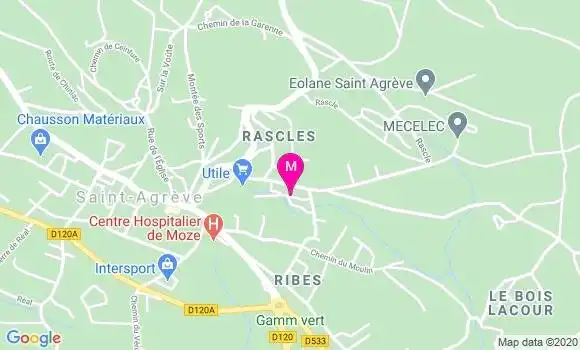 Localisation Dr Philippe Gonsolin