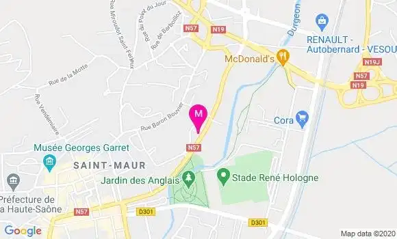 Localisation Dr Thierry Bedet