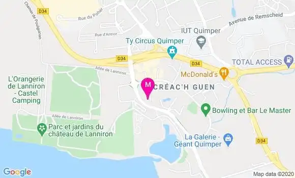 Localisation Dr Brigitte Le Corre