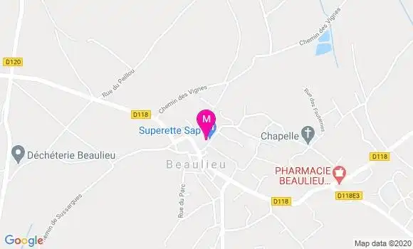 Localisation Dr Nathalie Benezet Bourgeois