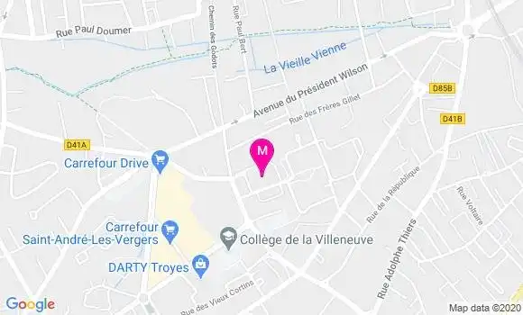 Localisation Dr Laurence Darbelley