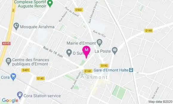 Localisation Dr Véronique Menard Bigant