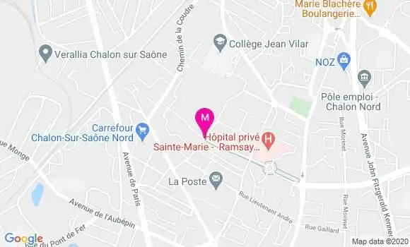 Localisation Dr Pascal Chantereau