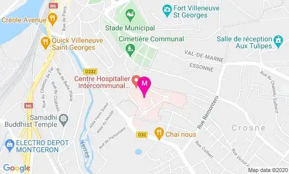 Localisation Dr Anne Chace
