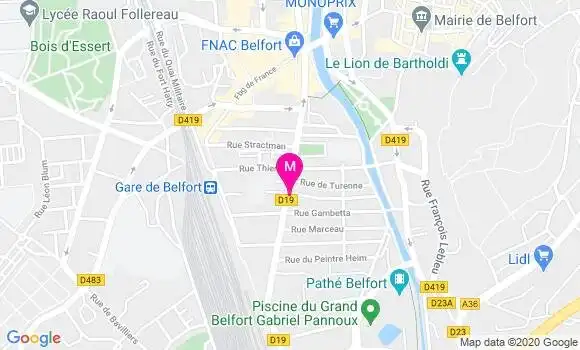 Localisation Dr Fanny Eglin