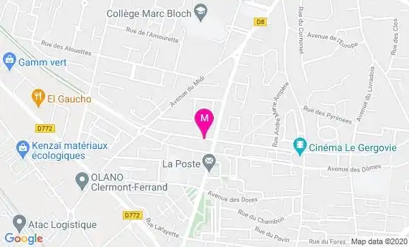 Localisation Dr Michelle Debost