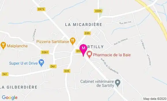 Localisation Dr Caroline Burin
