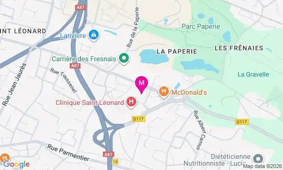 Localisation Dr Sylvie Dufresne