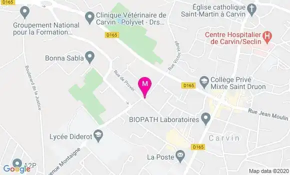Localisation Dr Jeannine Mahieux