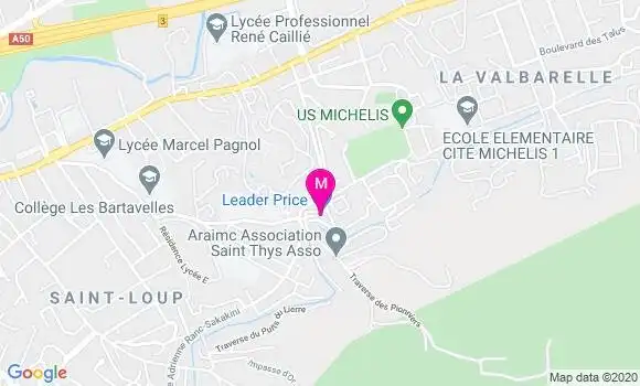 Localisation Dr Jean Paul Bressin