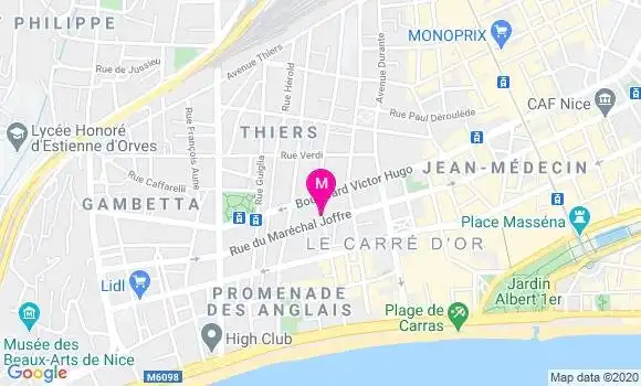 Localisation Dr Yveline Bourgeon