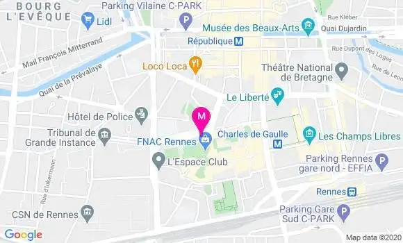 Localisation Dr Elisabeth Georges