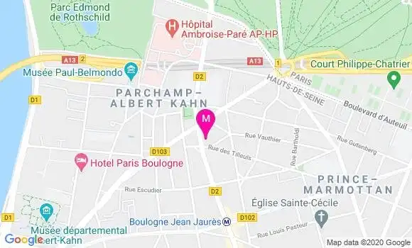 Localisation Dr Brigitte Pacault