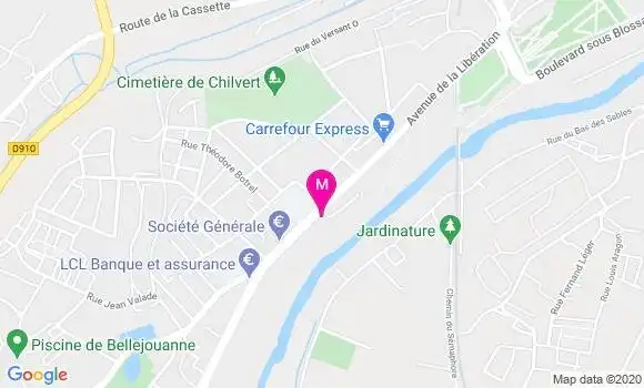 Localisation Dr Patricia Mercade Point
