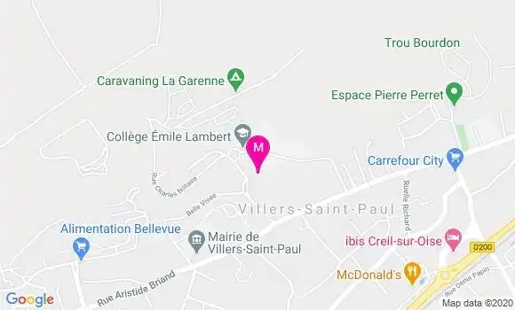 Localisation Dr Nathalie Lefebvre