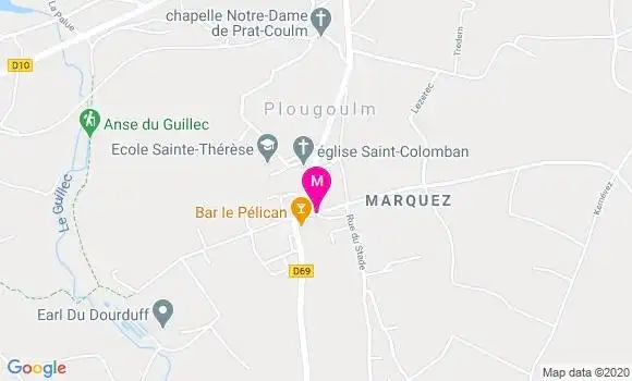 Localisation Dr Jean Paul Uguen