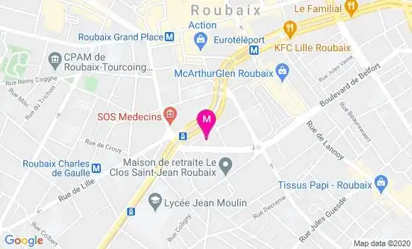 Localisation Dr Marc Antoine Vasseur
