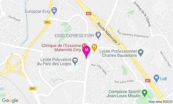 Localisation Dr Isabelle Farvacque