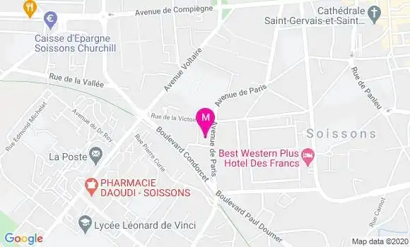 Localisation Dr Fabienne Van Butsele
