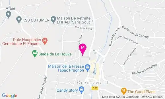 Localisation Dr Josephine Cervo