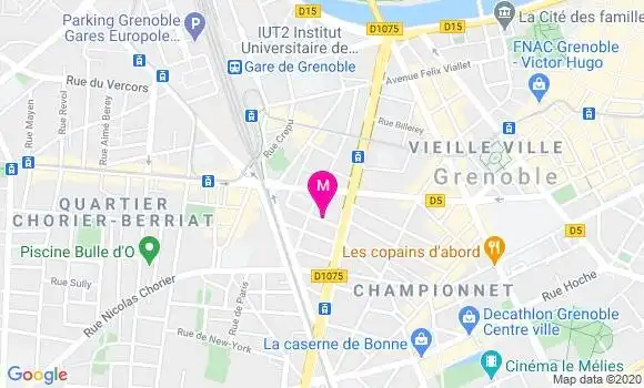 Localisation Dr Nathalie Cusin
